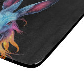 ブルーラバ素晴らしビットが火に カッティングボード (角)