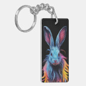 ブルーラバ素晴らしビットが火に キーホルダー (正面左)