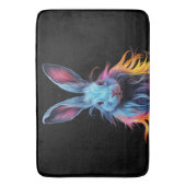 ブルーラバ素晴らしビットが火に バスマット (正面縦)