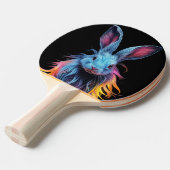 ブルーラバ素晴らしビットが火に 卓球ラケット (正面アングル)