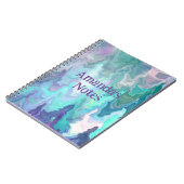 ブルーラパーソナライズされたプソディ |抽象芸術アート ノートブック (左側)