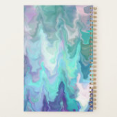 ブルーラパーソナライズされたプソディ |抽象芸術アート プランナー手帳 (裏面)
