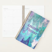 ブルーラパーソナライズされたプソディ |抽象芸術アート プランナー手帳 (ディスプレー)