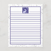 ブルーラビットのキッチンからカスタムDelft Dedham (裏面)