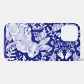 ブルーラビットタイルアートユニークウッドランドアニマルデルフト Case-Mate iPhoneケース (裏面 (横))