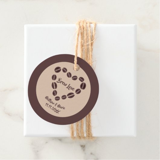 ブルーラブコーヒー豆ハート フェイバータグ (インサイチュ)