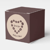 ブルーラブコーヒー豆ハート フェイバーボックス (正面サイド)