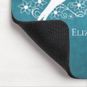 ブルーラブバードフローラつる植物マウスパッド マウスパッド (コーナー)