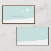 ブルーラブバード結婚座席表 プレイスカード (正面/裏面)