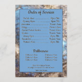 ブルーラブラドーライトストーン引用文と正方形の写真 プログラム (裏面)