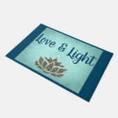 ブルーラブ&ライト ドアマット (アングル)