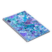 ブルーラプソディ |抽象芸術アート ノートブック (右側)