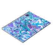 ブルーラプソディ |抽象芸術アート ノートブック (左側)