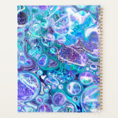 ブルーラプソディ |抽象芸術アート プランナー手帳 (裏面)