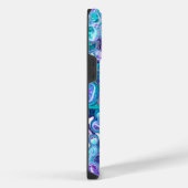 ブルーラプソディ |抽象芸術アート iPhoneケース (右側面)