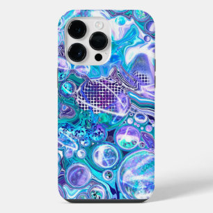 ブルーラプソディ 抽象芸術アート iPhone 14 PRO MAXケース