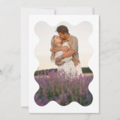 ブルーラベモダンンダーウェーブホタテ結婚プ写真 セーブザデート (裏面)