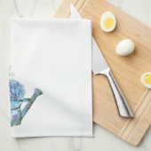 ブルーラベンダーアジダージアウォーターカンファームハウスフローラ キッチンタオル (四つ折り)