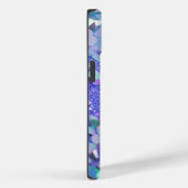 ブルーラベンダーミントグリッターiPhone Mateタフケース Case-Mate iPhoneケース (裏面 / 右)