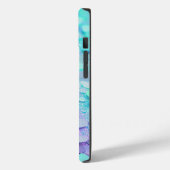 ブルーラベンダーミントグリッターiPhone Mateタフケース Case-Mate iPhoneケース (裏面 / 左)