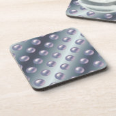 ブルーラベンダー球コースターセット コースター (左側)