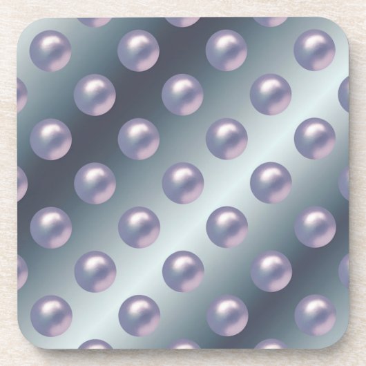 ブルーラベンダー球コースターセット コースター (正面)