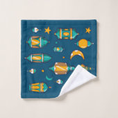 ブルーラマダン灯 バスタオルセット (ウォッシュタオル)