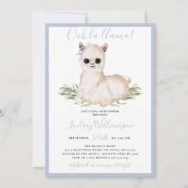 ブルーラマ赤ちゃんシャワー 招待状