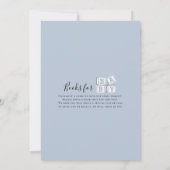 ブルーラマ赤ちゃんシャワー 招待状 (裏面)