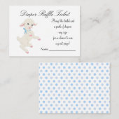 ブルーラムおむつラッフルチケット エンクロージャーカード (正面/裏面)