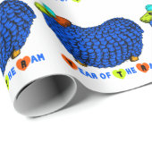 ブルーラムおもしろい年中国の〔占星術の〕十二宮図ギフト紙 ラッピングペーパー (ロールコーナー)