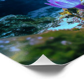 ブルーラムシクリッドファンタジー超現実的な水族館魚 ポスター (コーナー)