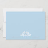 ブルーランジェリーシャワーバチェロレッテ招待状 招待状 (裏面)