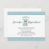 ブルーランジェリーブライダルシャワー招待 招待状 (正面/裏面)