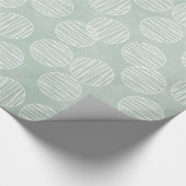 ブルーランタンサークルバブルクリスマラッピング紙 ラッピングペーパー (角)