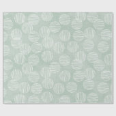 ブルーランタンサークルバブルクリスマラッピング紙 ラッピングペーパー (フラット)