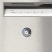 ブルーランタンストリートランプ日付磁石を保存 マグネット (インサイチュ (食洗機))