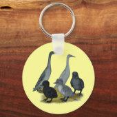 ブルーランナーダックファミリー キーホルダー (正面)