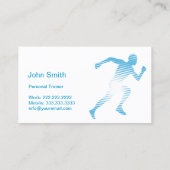 ブルーランナーフィットネス/トレーニング名刺 名刺 (裏面)