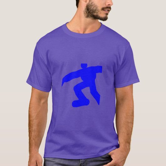 ブルーランニングマンパープル Tシャツ (正面)