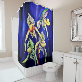 ブルーラン絵画ス シャワーカーテン