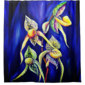 ブルーラン絵画ス シャワーカーテン (正面)