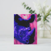 ブルーラ色彩の鮮やかイノ ポストカード (スタンド正面)