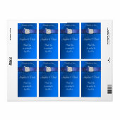 ブルーリエレガントボンダイヤモンドワイン/水 ラベル (フルシート)