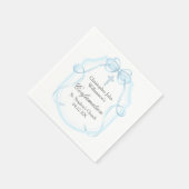 ブルーリエレガントボンボウ確認パーティー スタンダードカクテルナプキン (角)