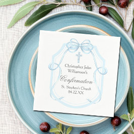 ブルーリエレガントボンボウ確認パーティー スタンダードカクテルナプキン