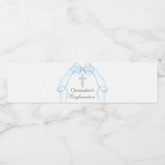 ブルーリエレガントボンボウ確認パーティー ペットボトルラベル (シングルラベル)