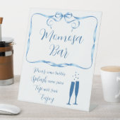 ブルーリエレガントボン桃佐バー台座標識 台座サイン (インサイチュ)