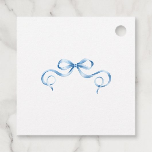 ブルーリエレガントボン赤ちゃんシャワーありがとう フェイバータグ (裏面)