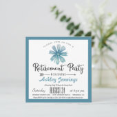 ブルーリタエレガントイメントパーティの招待状 招待状 (スタンド正面)